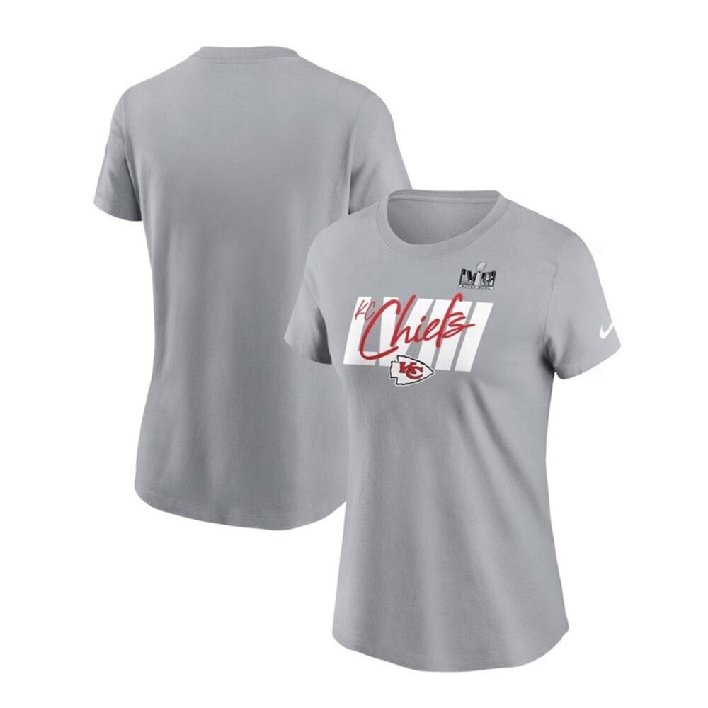 Nike NFL Super Bowl LVIII Champions Kansas City‎ Chiefs T-shirt Women’s S NEW